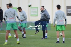 بالصور.. “الخضر” يُجرون ثالث حصَة تدريبية قبل لقاء “غامبيا”