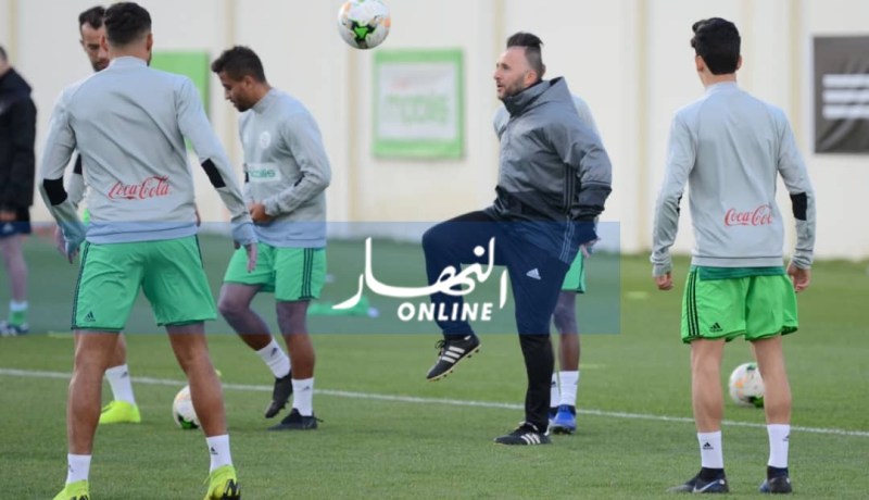 بالصور.. “الخضر” يُجرون ثالث حصَة تدريبية قبل لقاء “غامبيا”