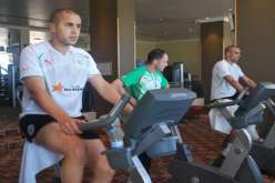 كأس إفريقيا 2012 حصة تقوية العضلات لبوقرة وجبور وبوزيد