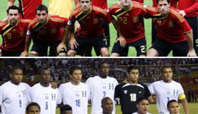 مونديال 2010: التشكيلتان الرسميتان لاسبانيا وهندوراس