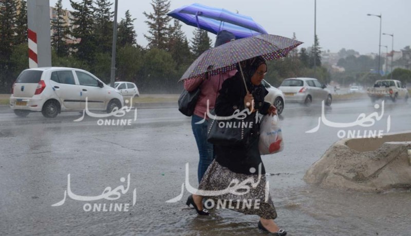 تساقط الأمطار مصحوبة برعود على هذه الولايات الجنوبية