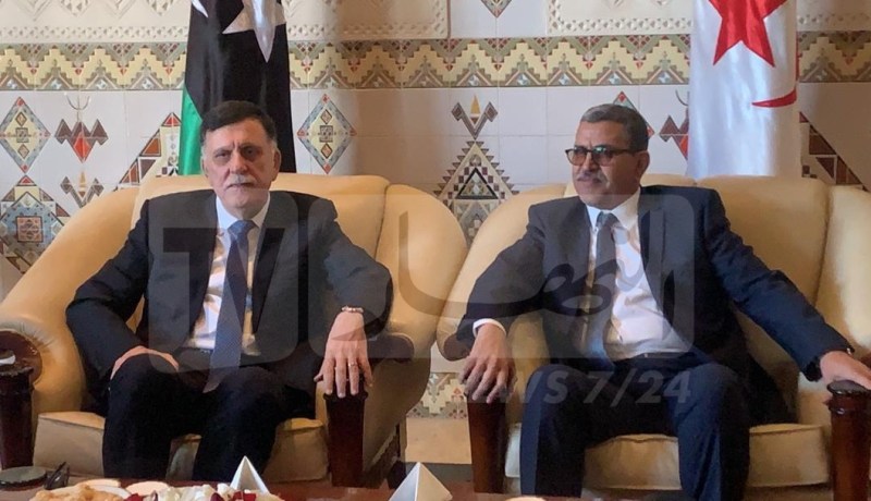 رئيس حكومة الوفاق الليبية فايز السراج يصل الى الجزائر