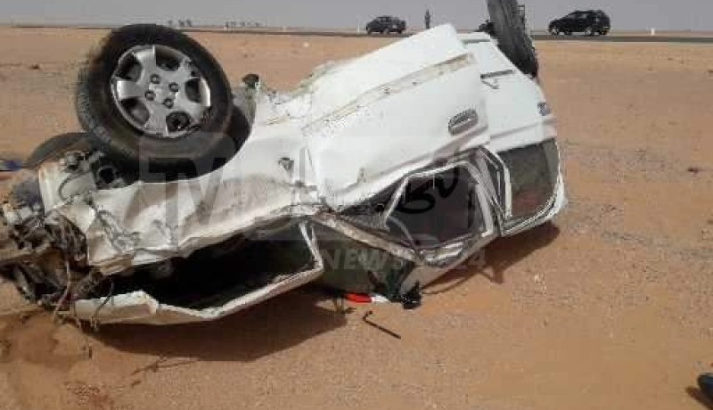 وفاة سيدة وإصابة زوجها بجروح خطيرة في حادث مرور بتندوف