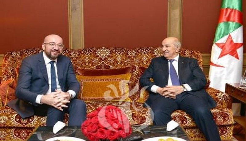 الرئيس تبون يستقبل رئيس المجلس الاوروبي شارل ميشال ببرلين