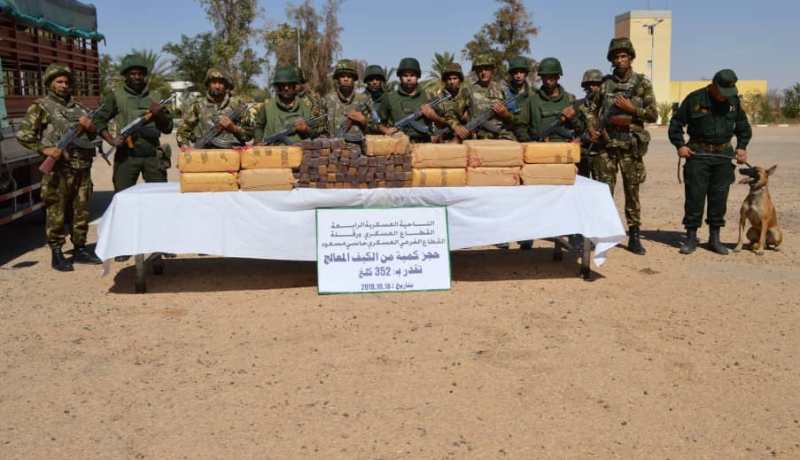 بالصور .. توقيف عنصري دعم للإرهاب ببرج باجي مختار وحجز أزيد من 3 قناطير كيف في ورڨلة