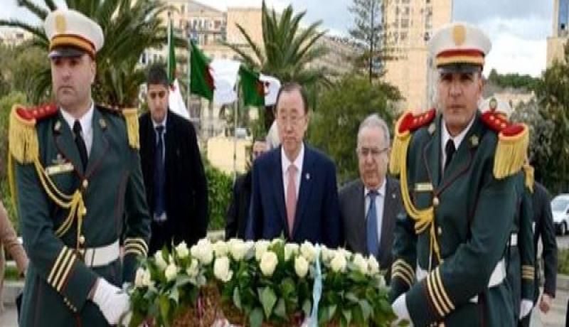 بان كي مون يترحم على أرواح شهداء الثورة التحريرية