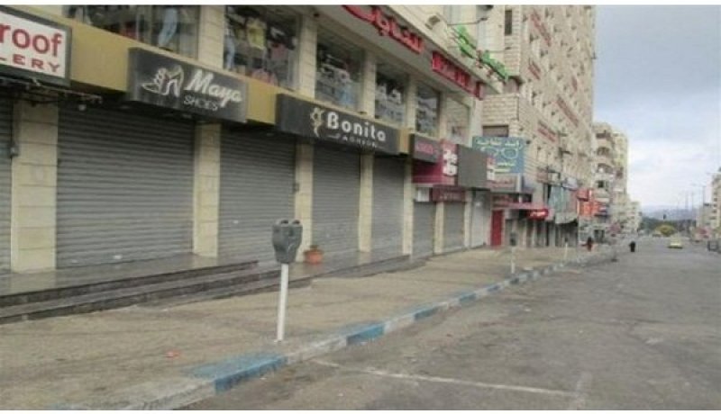 إضراب تجاري بالمحافظات الفلسطينية تنديدا بإجراءات الاحتلال الإسرائيلي ضد الأقصى
