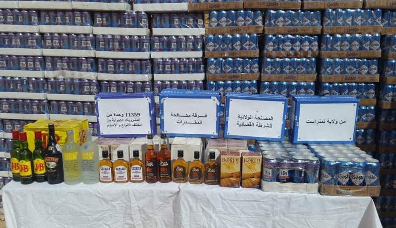 تمنراست: توقيف شخصين وحجز أزيد من 11 ألف وحدة من المشروبات الكحولية 