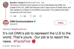 حرب على التويتر بين ترامب و CNN