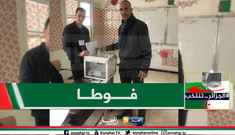 سمير زاوي يدلي بصوته في رئاسيات 2019