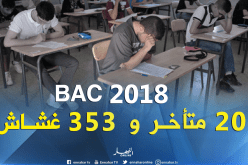 بكالوريا 2018 : اقصاء 202 مترشحا بسبب التأخر وتسجيل 353 حالة غش