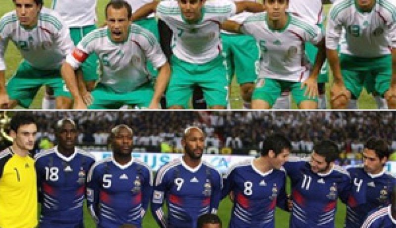 مونديال 2010: التشكيلتان الرسميتان لفرنسا والمكسيك