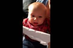 بالفيديو ورقة بيضاء تدخل طفلا في نوبة ضحك هستيرية