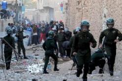 إصابة 15 دركيا بجروح خلال إشتباكات بين مجموعة من الشباب