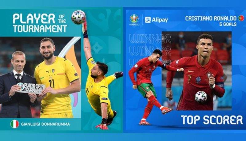 يورو 2020.. كريستيانو أفضل هدّاف ودوناروما أفضل لاعب