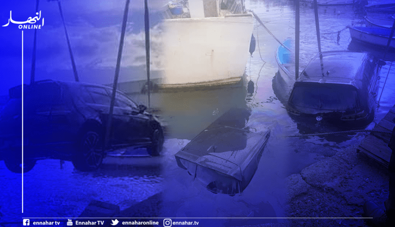 العاصمة: سقوط سيارة GOLF بميناء الجميلة “لامدراغ “في عين البنيان