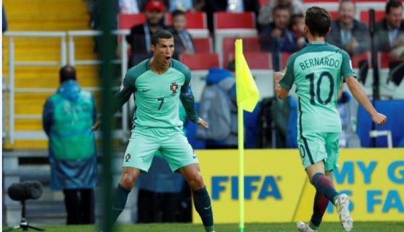 رونالدو يقود البرتغال للفوز على روسيا في كأس القارات