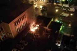 حريق مهول أمام محطة بنزين بحسين داي في العاصمة