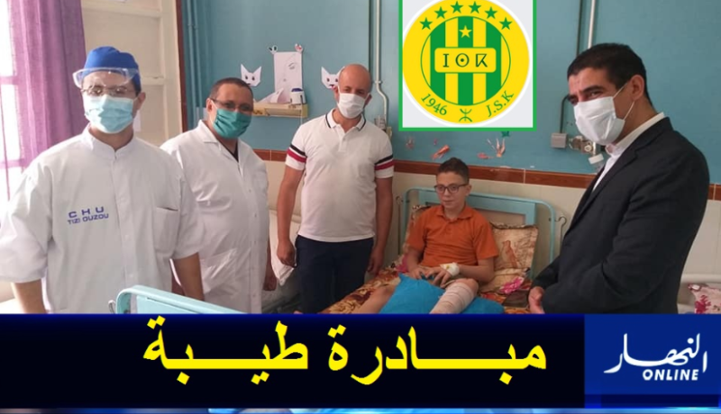 بالصور.. ملال يزور الأطفال المرضى بمستشفى تيزي وزو