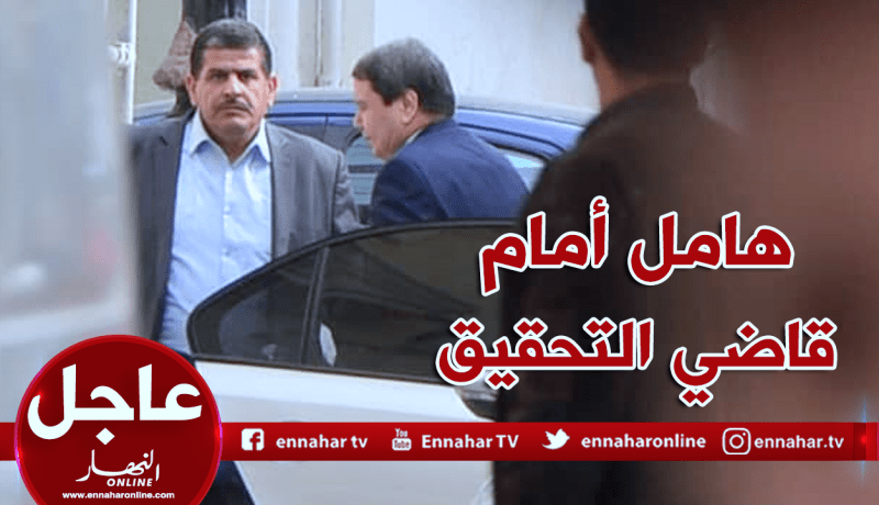 لحظة وصول عبد الغني هامل إلى محكمة سيدي امحمد للمثول أمام قاضي التحقيق