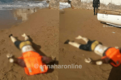 أمواج البحر تلفظ جثة حراڤ بعين تموشنت