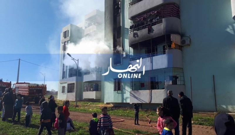 بالصور..نجاة عائلة من الموت إثر انفجار قارورة غاز بوادي الفضة بالشلف