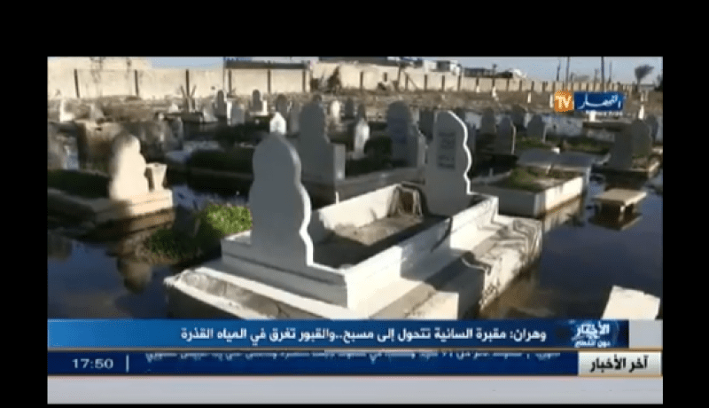 بالفيديو ..مقبرة السانية بوهران تتحول الى مسبح