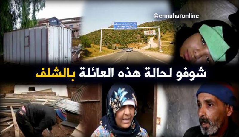 عائلة تسكن بحاوية وسط الجرذان في الشلف