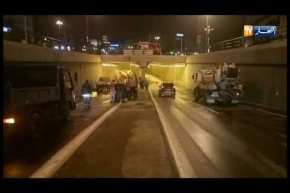 السلطات المحلية تقوم بتفريغ نفق بلدية “سيدي محمد” بالقرب من مستشفى “مصطفى باشا”