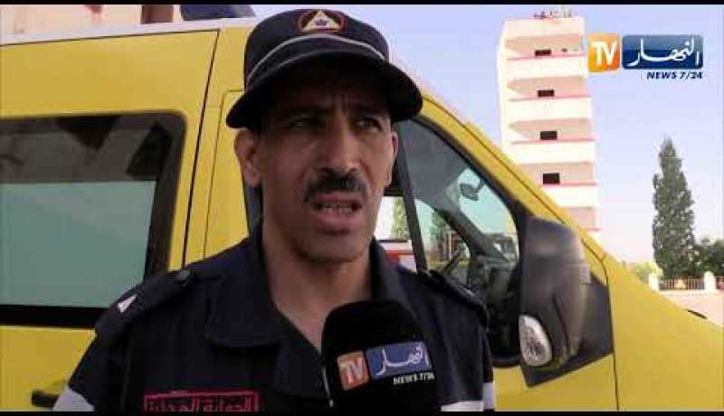 البيض: وفاة شخص و إصابة 22 أخر في حادث إنقلاب حافلة بالطريق الوطني 06