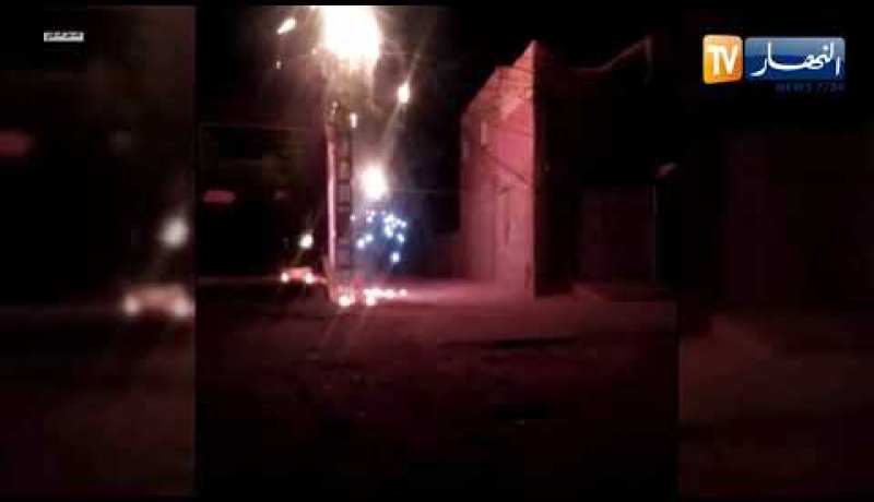 غرداية: إنفجار أسلاك متشابكة لعمود كهربائي بحي البيات بن سمارة