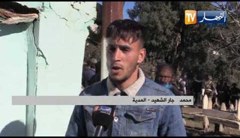 المدية: تشييع جنازة الشهيد سيف الدين للماية  بمقبرة  الشرفة بالبرواقية