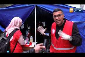 حراك شعبي: الهلال الأحمر الجزائري.. إسعاف المصابين وسط المسيرات