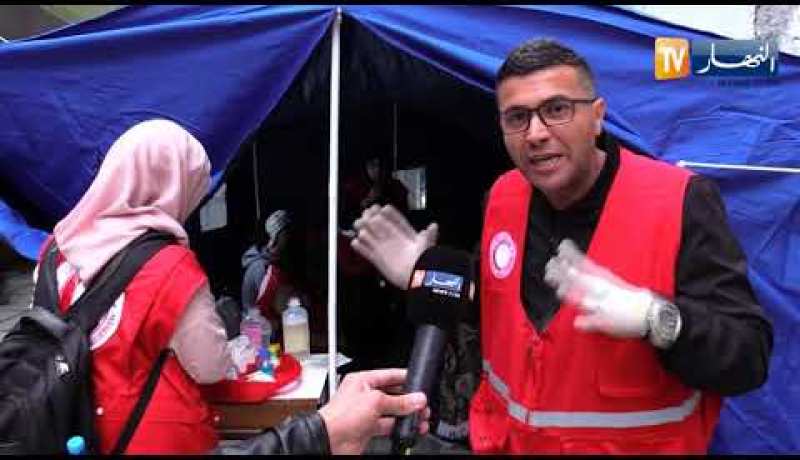 حراك شعبي: الهلال الأحمر الجزائري.. إسعاف المصابين وسط المسيرات