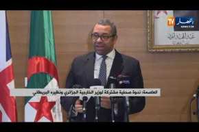 ندوة صحفية مشتركة لوزير الخارجية الجزائري ونظيره البريطاني