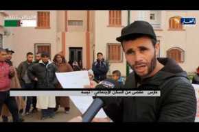 تبسة: العائلات المقصية من السكن يحتجون بسبب هدم سكناتهم الهشة