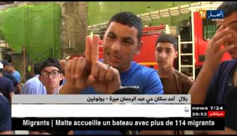 العاصمة: حريق مهول بأحد العمارات ببلدية بولوغين