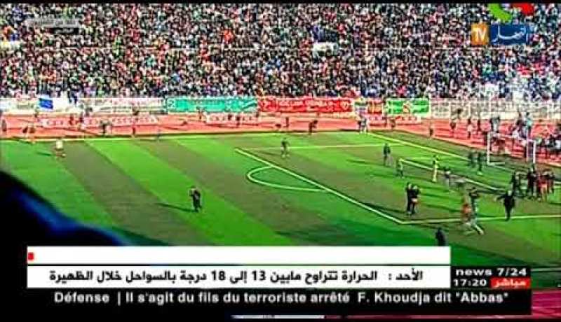 أعمال شغب وإصابات بين شوطي مواجهة إتحاد بلعباس ومولودية وهران