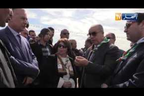 وزير الموارد المائية يؤكد لأحد المقاولين على إحترام الآجال المحددة للمشاريع