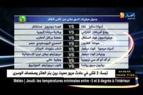 جدول مباريات الدور مكرر من كأس الكاف