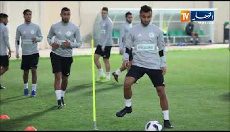 المنتخب الوطني يجري أول حصة تدريبية تحسبا لودية قطر