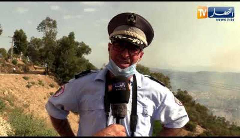 تيزي وزو: حريق مهول يتسبب في اتلاف 25 هكتار من غابات حروزة