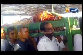 تشييع جنازة الدكتورة “عويسات عائشة” التي توفيت بسبب الإهمال بعد لسعة عقرب بورقلة