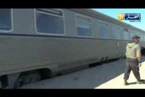 شاهد ما خلفه انحراف قطار بشار_وهران
