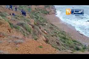 مستغانم: شاهد لحظة نقل جثت 7 أشخاص إلى مصلحة حفظ الجثت الذين لفظتهم أمواج البحر بشاطء الإخوة الثلاث