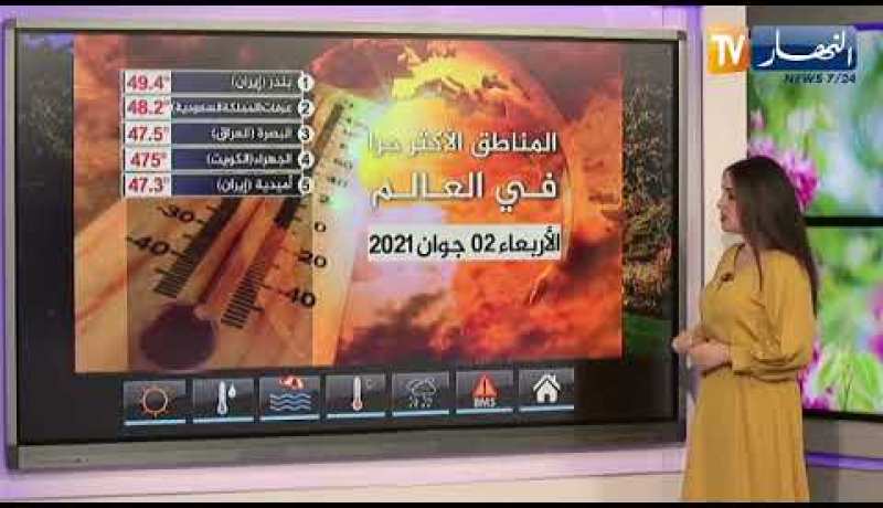 استمرار الأجواء الحارة على المناطق الشمالية