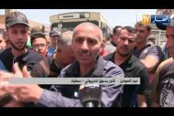 سطيف: إحتجاج العديد من التجار بحي دباشة عمار المعروف بسوق لنريولي