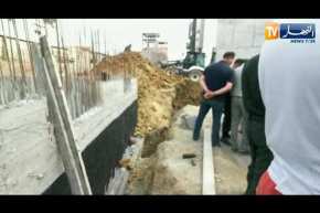 إصابة 3 أشخاص في إنهيار للتربة بورشة عمل بأولاد فايت