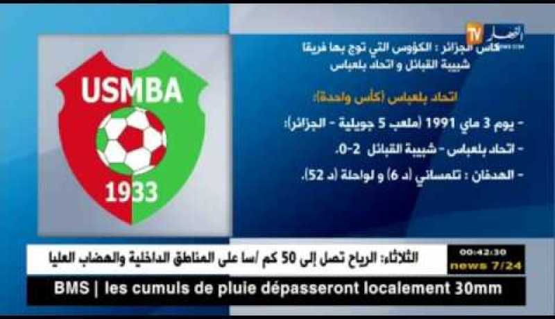 كأس الجمهورية.. الكؤوس التي توج بها فريق شبيبة القبائل وإتحاد بلعباس