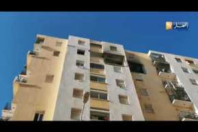 وهران: هذا ما خلفه انفجار الغاز باحدى سكنات عدل بحي 2500 سكن بالسانية